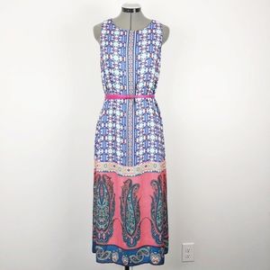 Sundance Paisley Viscose Sleeveless Maxi Dress